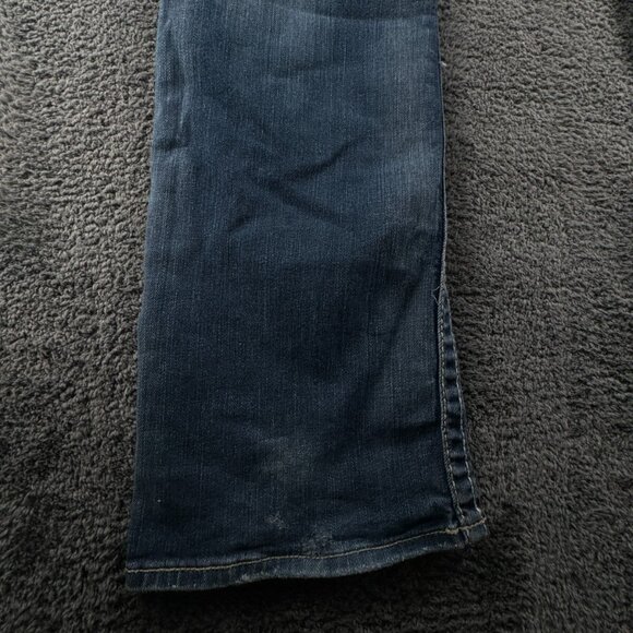 Big Star Sweet Boot Ultra Low Rise Denim Jeans Women Blue 27Lx33 Embroidered - Picture 15 of 16